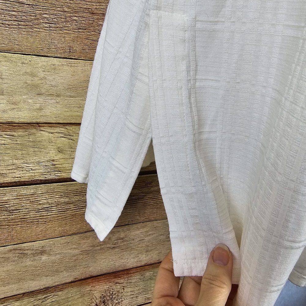 J Jill Wearever Collection Tunic Top Ivory Size M - Picture 4 of 6